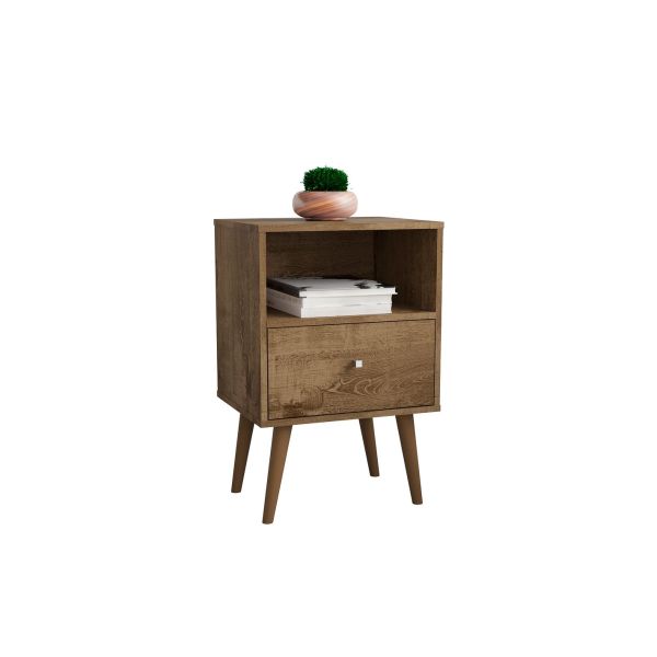 Liberty Nightstand 1.0 in Rustic Brown