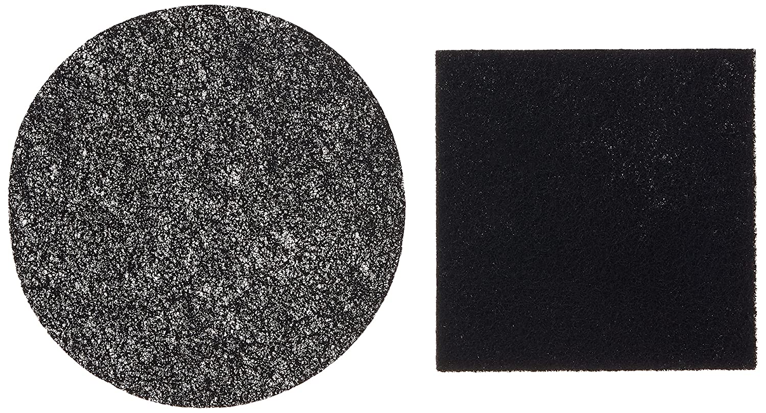 Norpro Replacement Filters for Stainless Steel Compost Keeper, 2 Pieces, Round & Square, Black