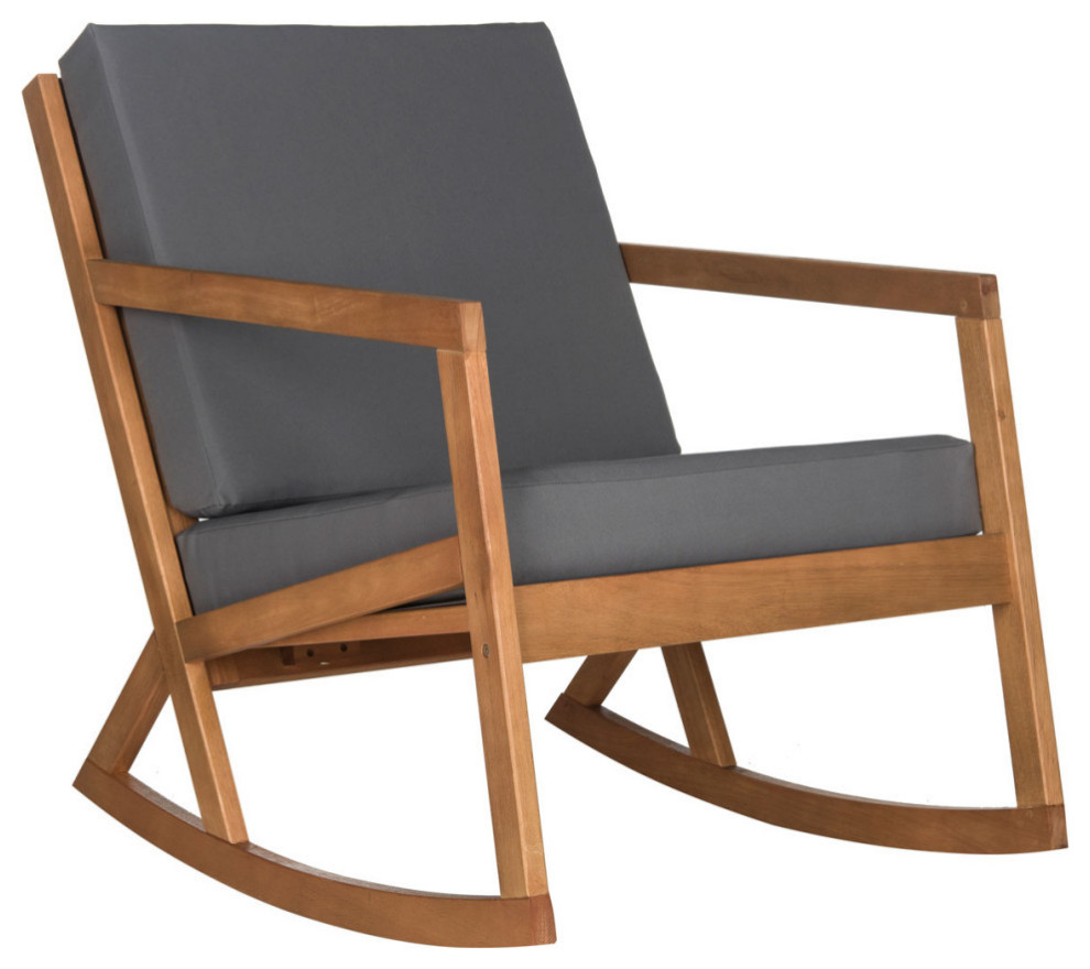 Balch Rocking Chair Natural/ Grey   Transitional   Rocking Chairs   by AED Luxury Home Decor  Houzz