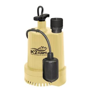 K2 13 HP Thermoplastic Sump Pump with Piggyback Tethered Switch SPT03301TPK