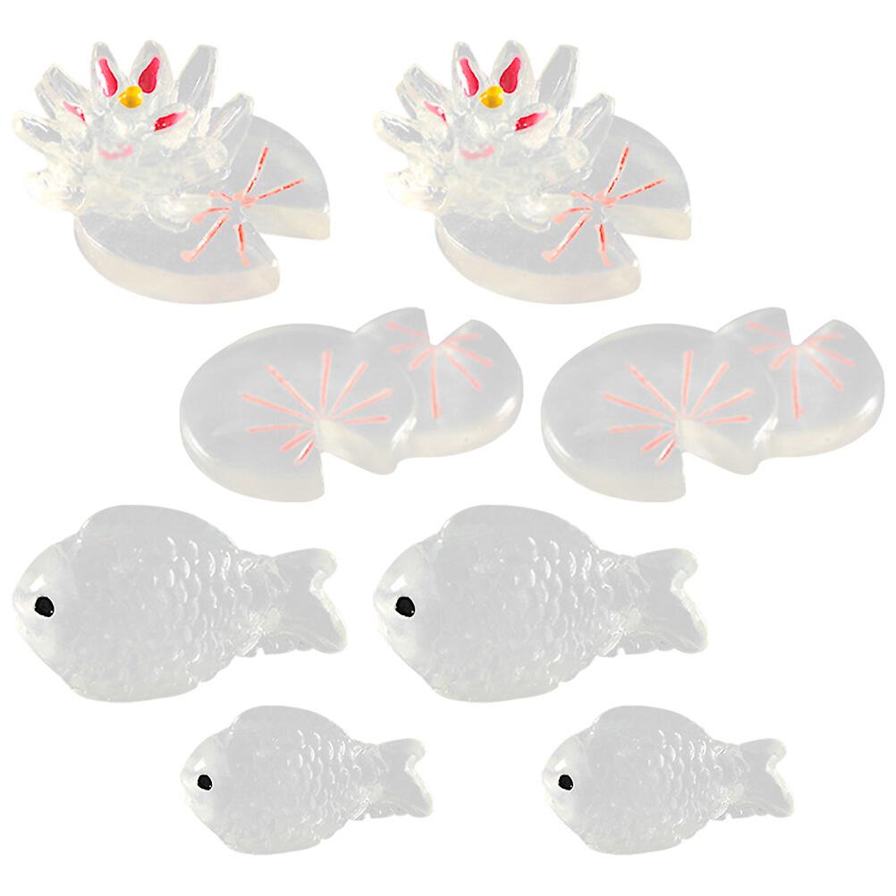 1 Set Glowing In The Dark Decor Fish Tank Decor Fish Tank Ornament Aquarium Decors Luminous Decor