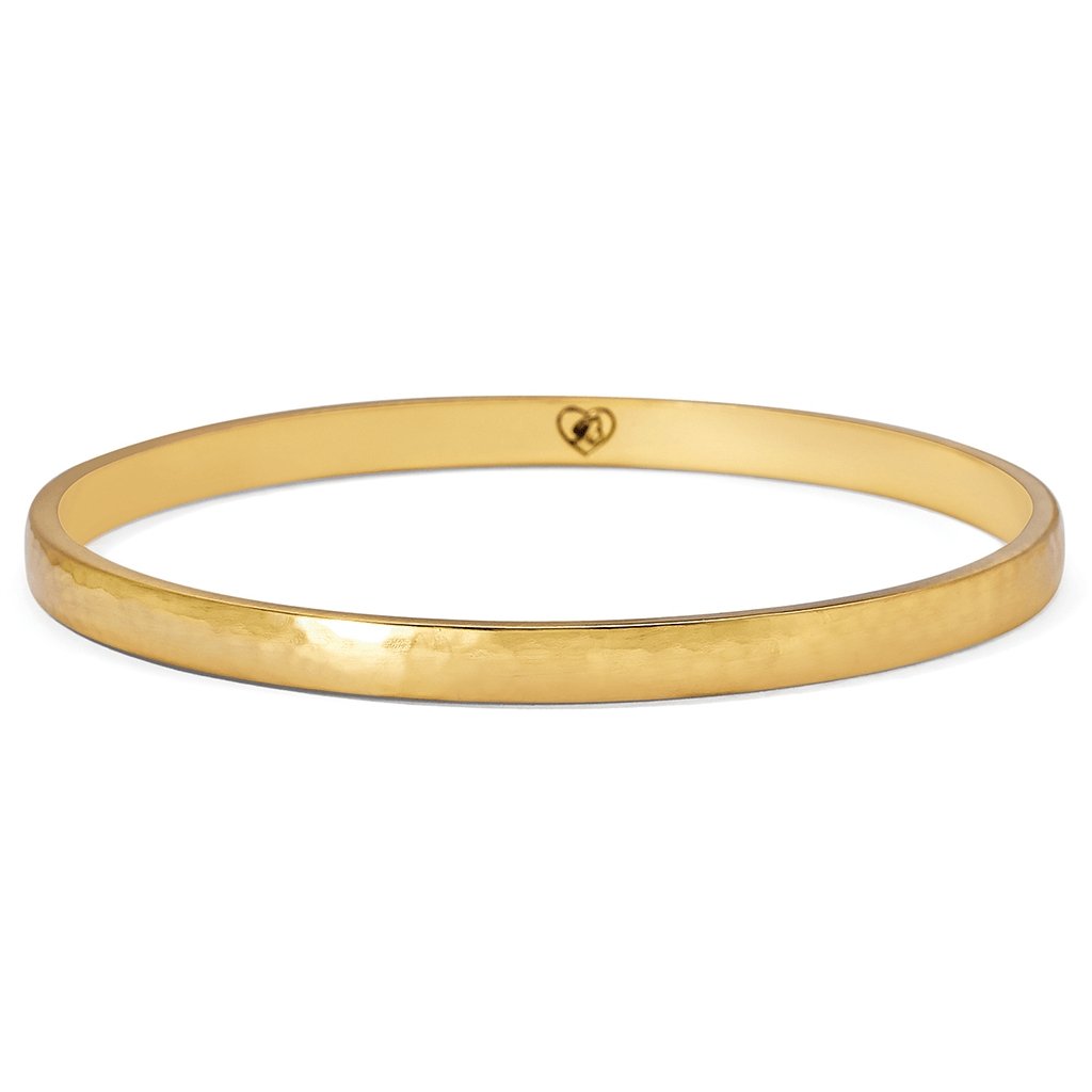 Brighton  Mars Narrow Bangle in Brushed Gold