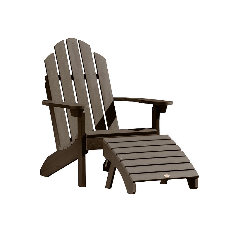 highwood Classic Westport Adirondack Chair with Ottoman