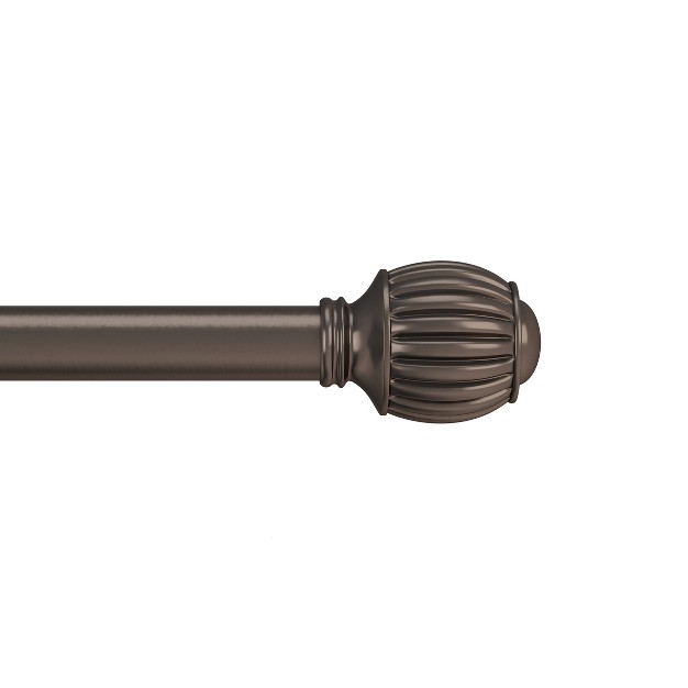 Hastings Home Curtain Rod Bronze With Cone Finials