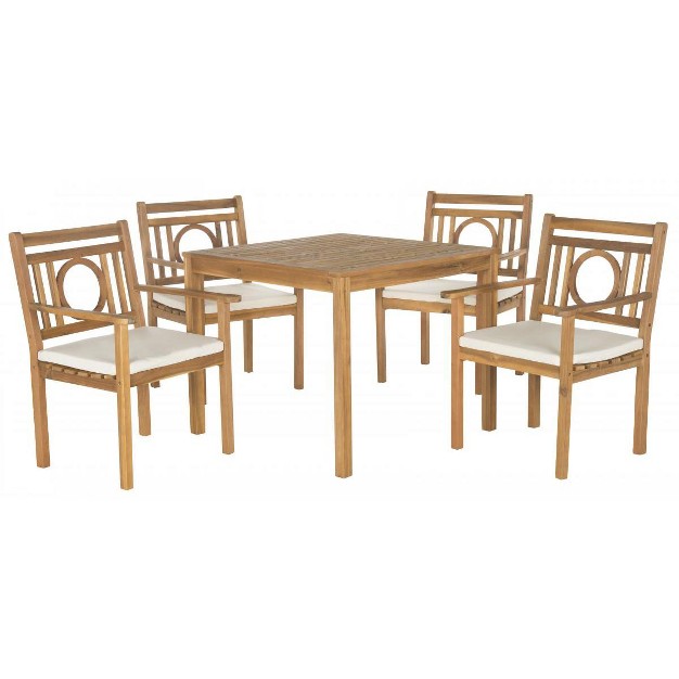 Montclair 5 Piece Patio Outdoor Dining Set Safavieh