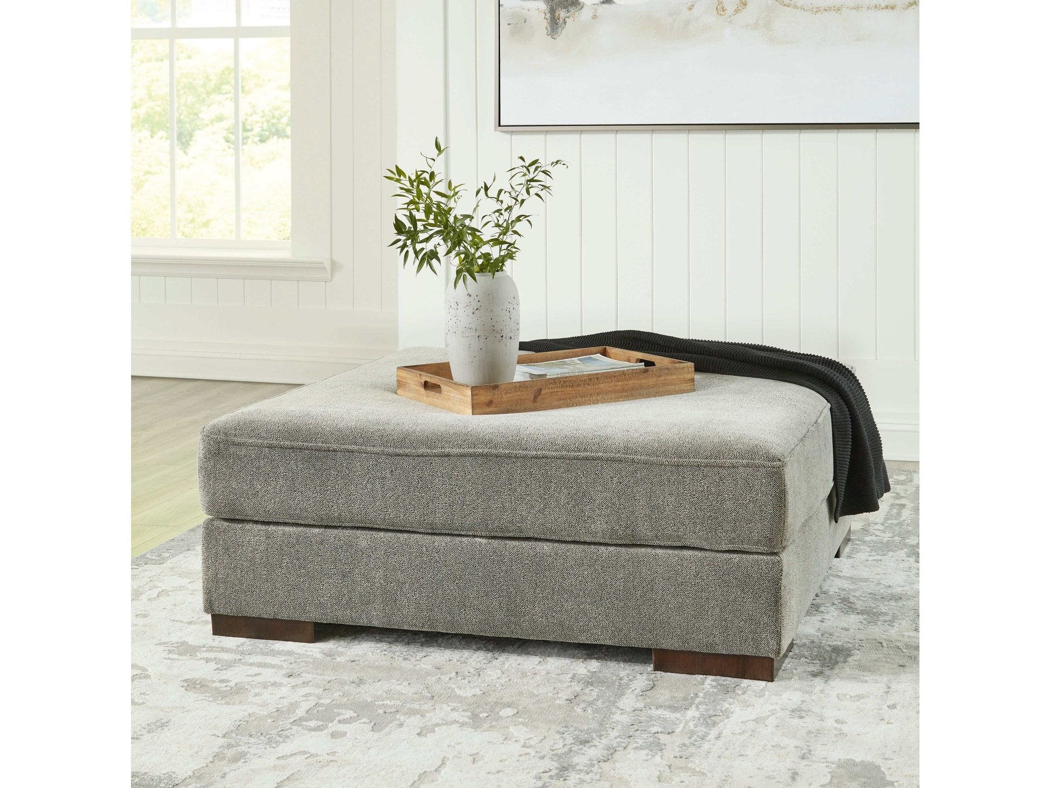 (Online Special Price) Bayless Smoke Oversized Accent Ottoman