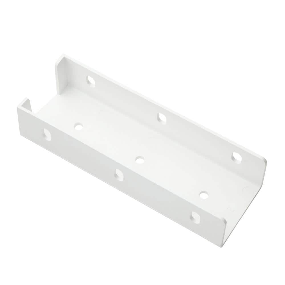 Barrette Outdoor Living Transition Bracket White for 1-3/4 in. x 5-1/2 in. Rail 73025551