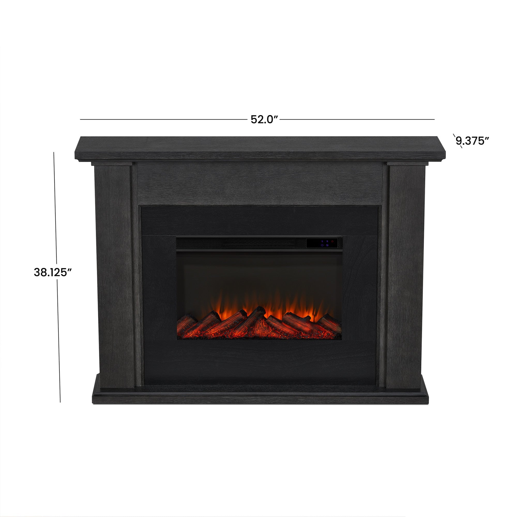 Real Flame 8130E Tejon 52" Wide 5,100 BTU Slim Mantel Electric Fireplace - White