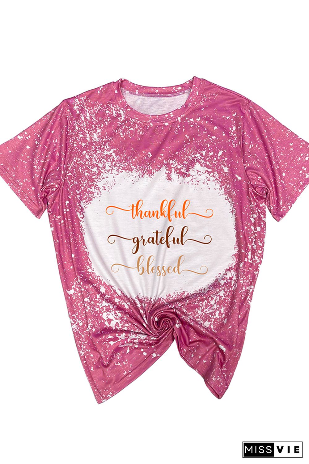 Thankful, Grateful, Blessed Graphic Tee Wholesale