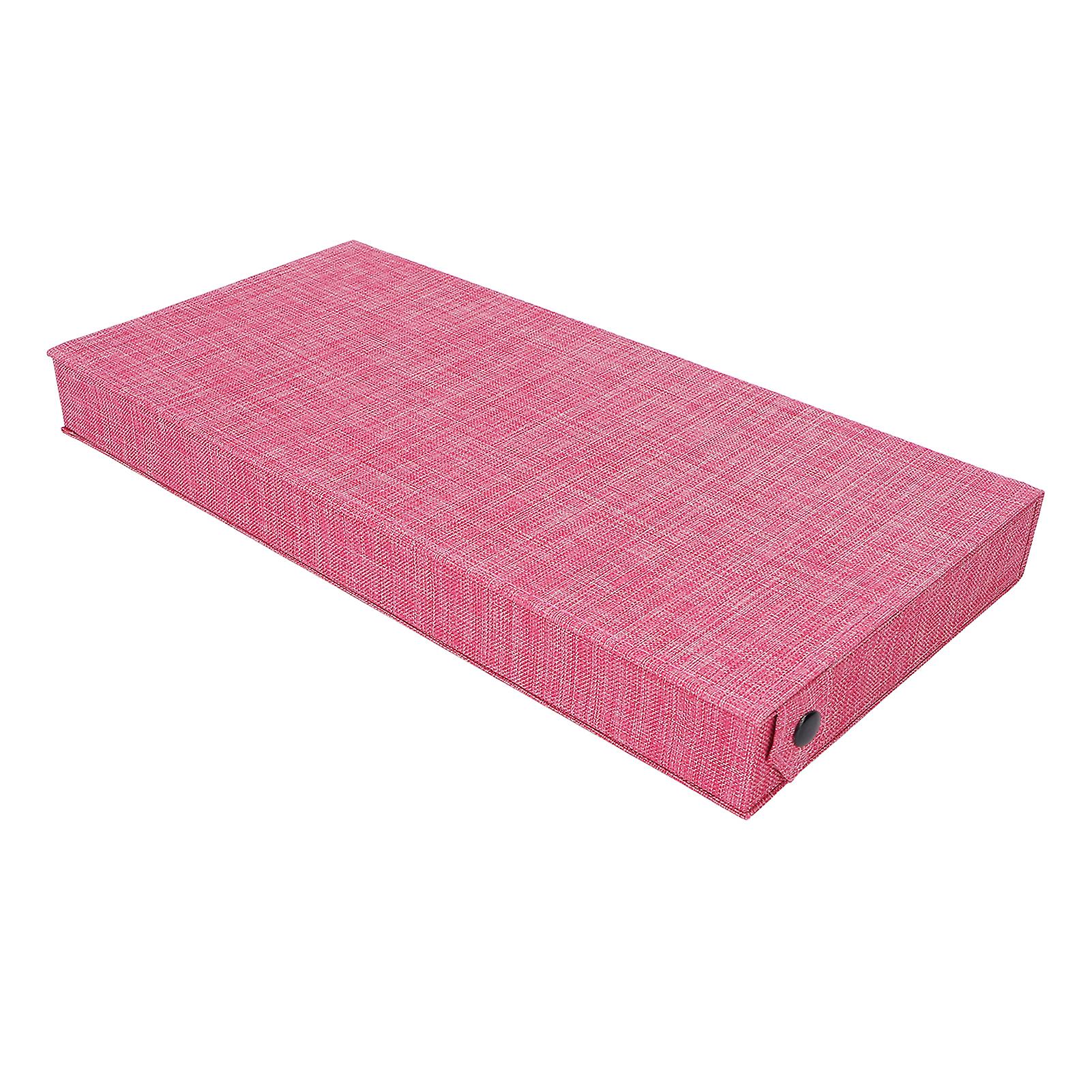 6 Grids Sunglasses Storage Case Flocking Cloth Button Closure Prevent Scratches Glasses Display Boxpink