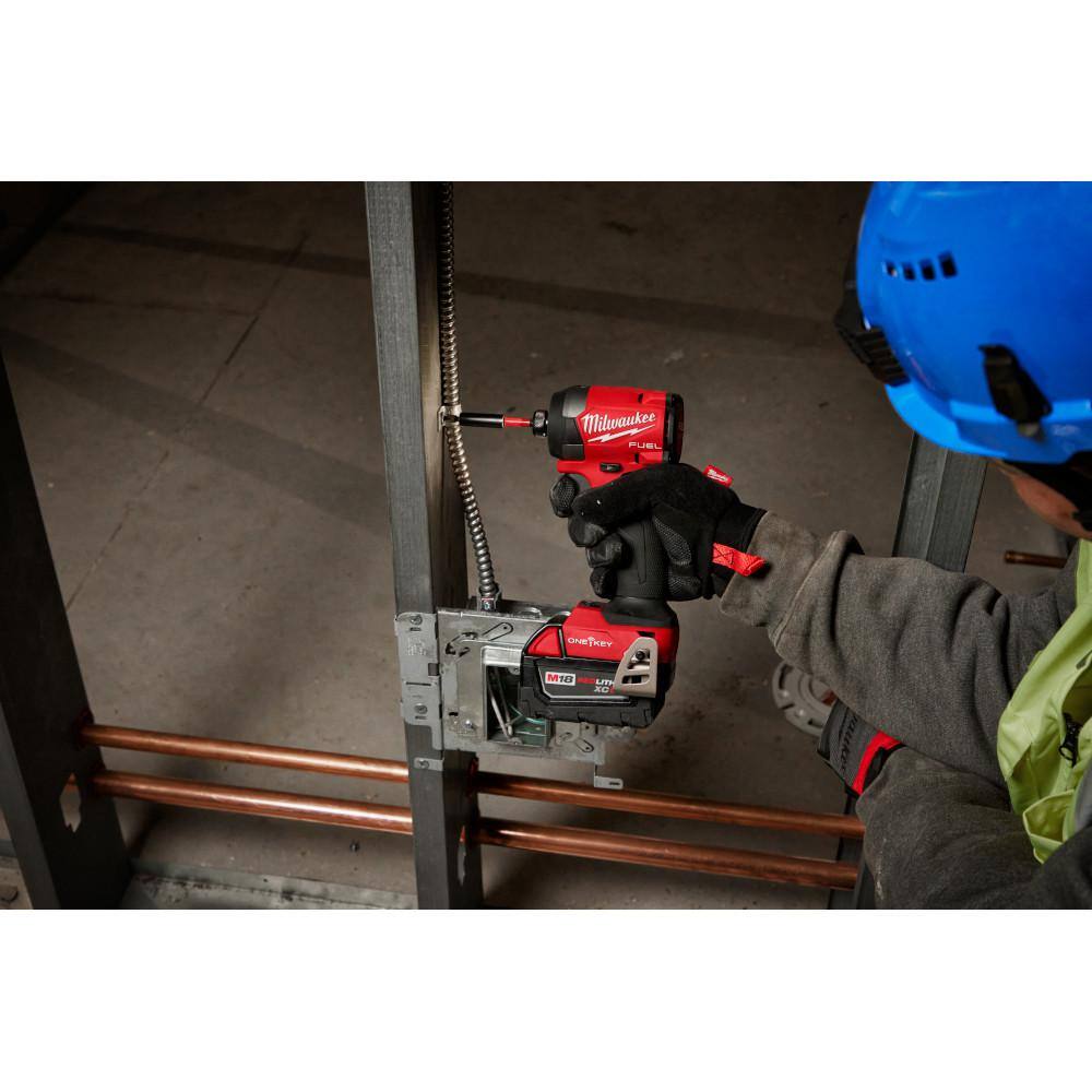 MW M18 FUEL ONE-KEY 18V Lithium-Ion Brushless Cordless 14 in. Hex Impact Driver (Tool-Only) 2957-20