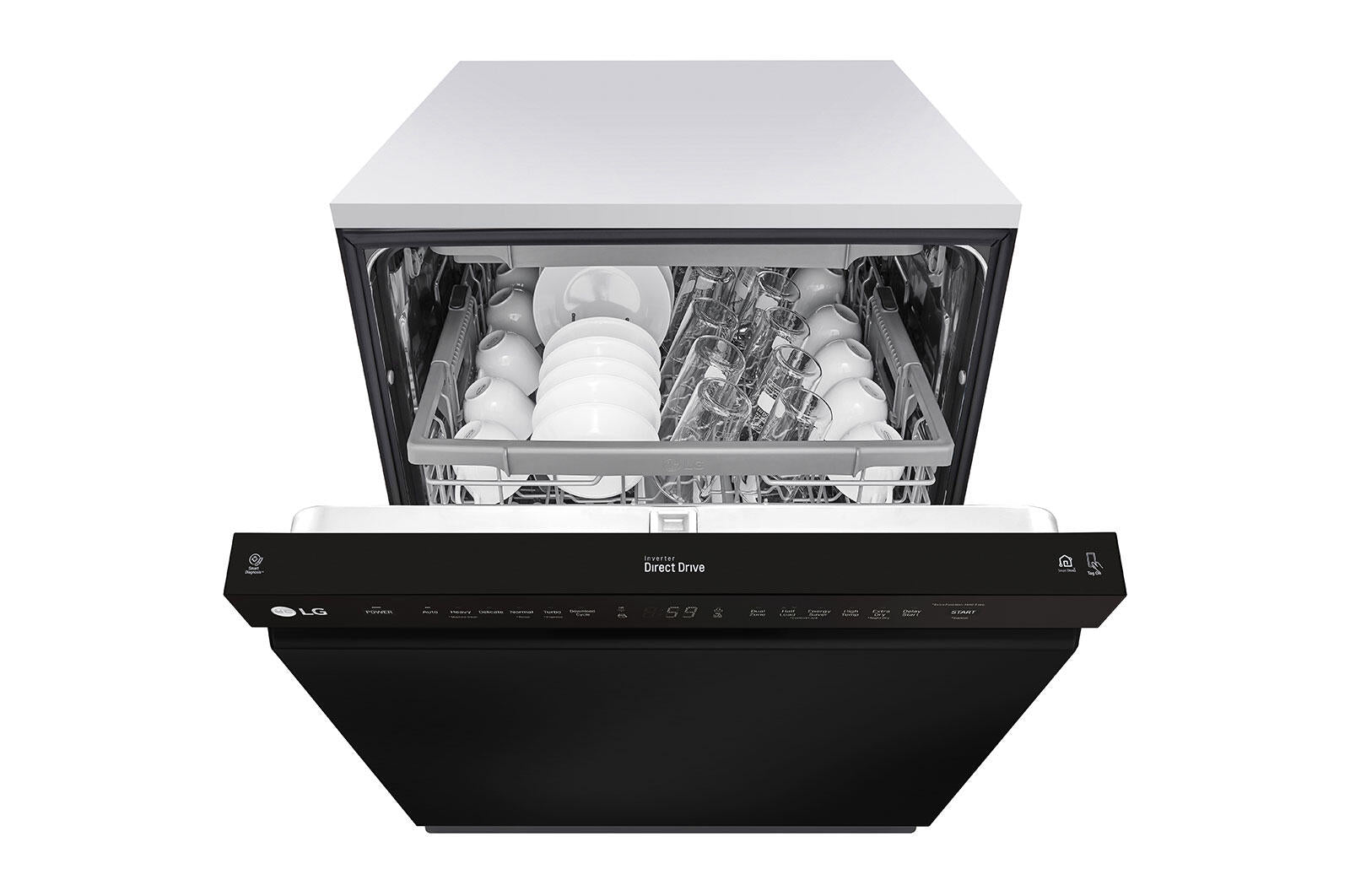 Lg LDFN4542B Front Control Dishwasher With Quadwash™ And 3Rd Rack