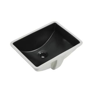 Swiss Madison Plaisir 18.5 in. Rectangle Undermount Bathroom Sink in Matte Black SM-UM624MB