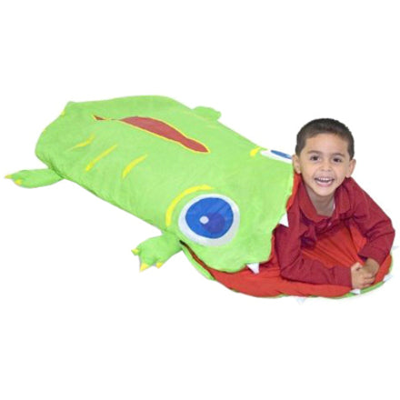 Melissa & Doug Sunny Patch Augie Alligator Sleeping Bag, 6' long