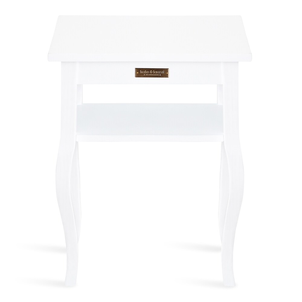 Kate and Laurel Lillian Wood Side Table   18x12x24