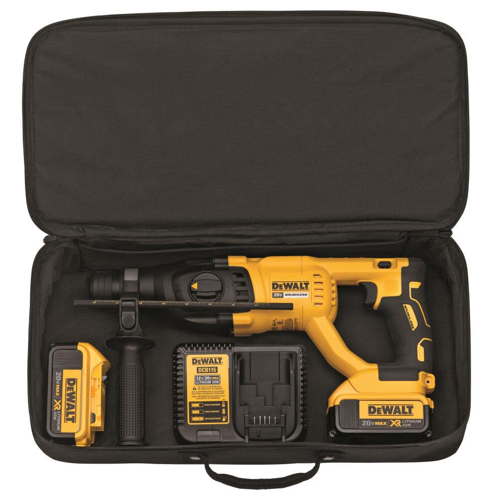 DW 20V MAX XR Brushless 1-in D-Handle Rotary Hammer Kit DCH133M2 from DW