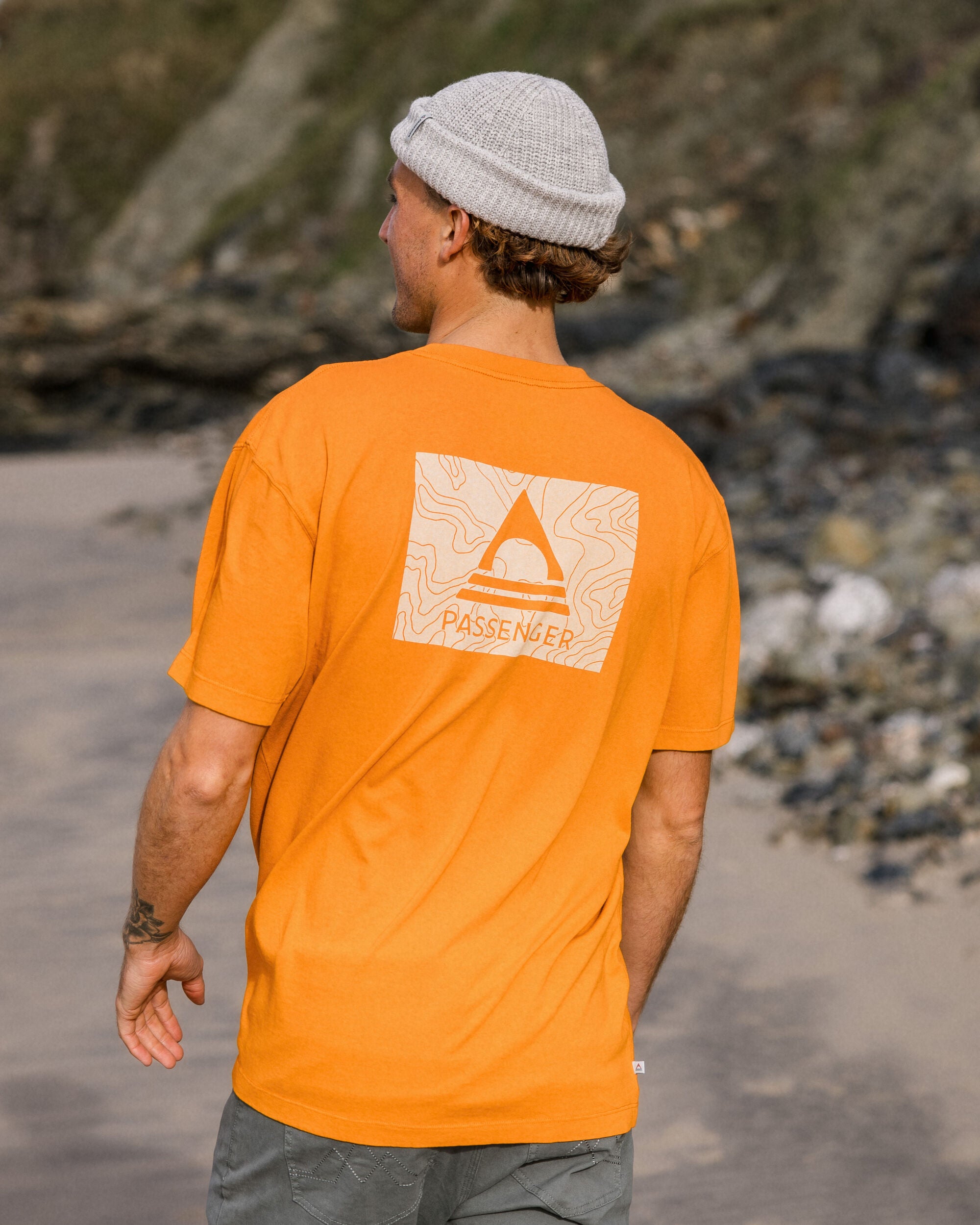 Purpose Recycled Relaxed Fit T-Shirt - Sunrise Orange