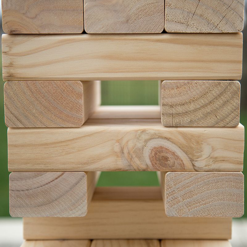 Hey! Play! Giant Wooden Stacking Blocks Game