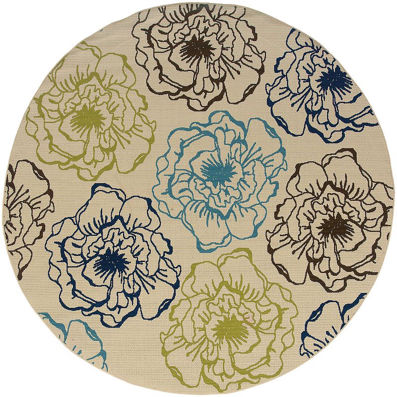 StyleHaven Cayman Floral Indoor Outdoor Rug