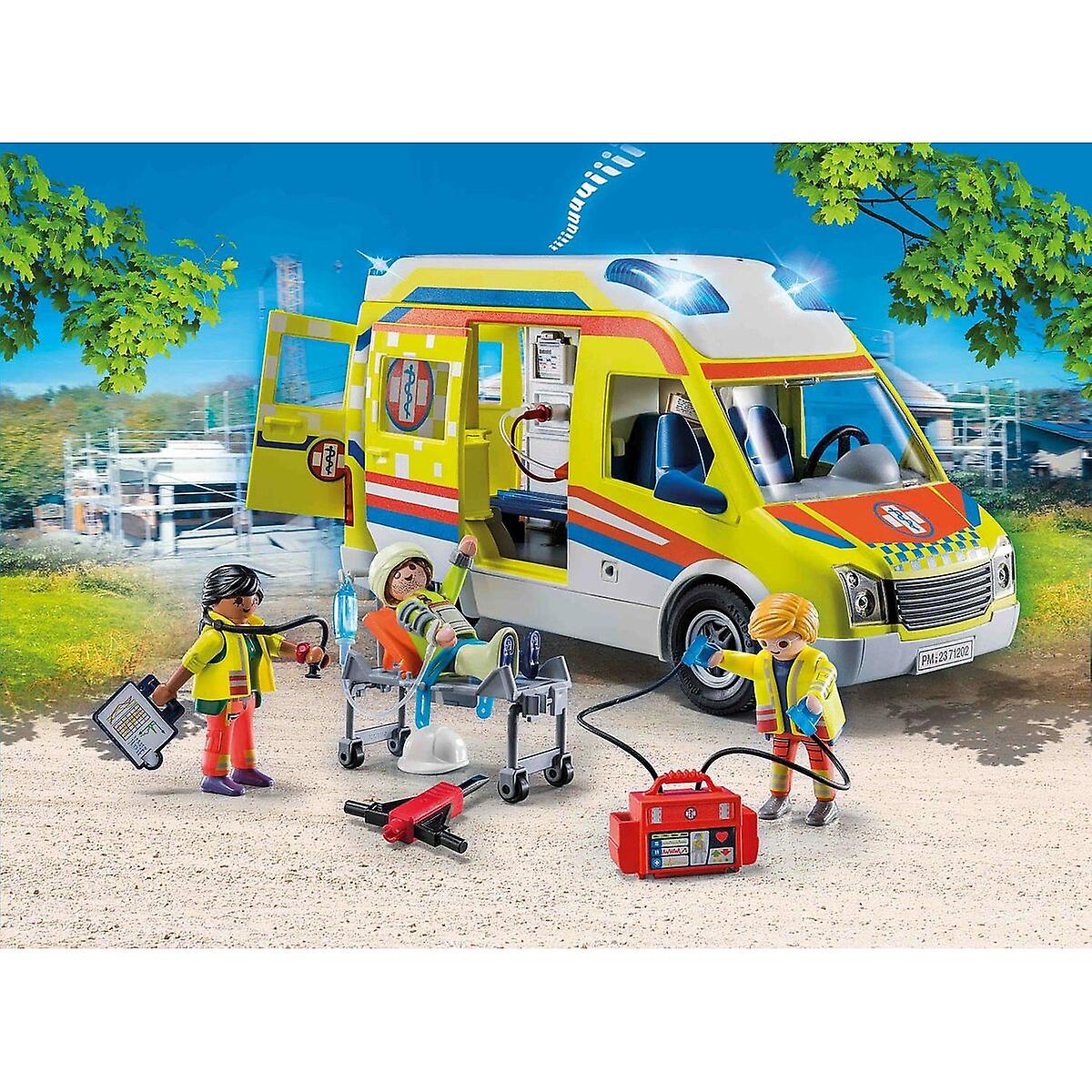 Playset Playmobil 71202 City Life Ambulance 67 Pièces