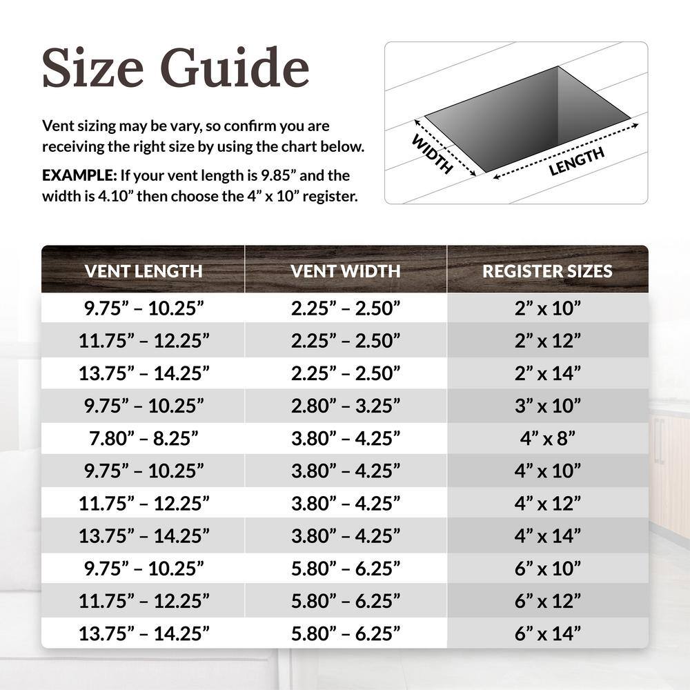 Decor Grates 4 in. x 12 in. Steel Floor Register with Damper Box ST412