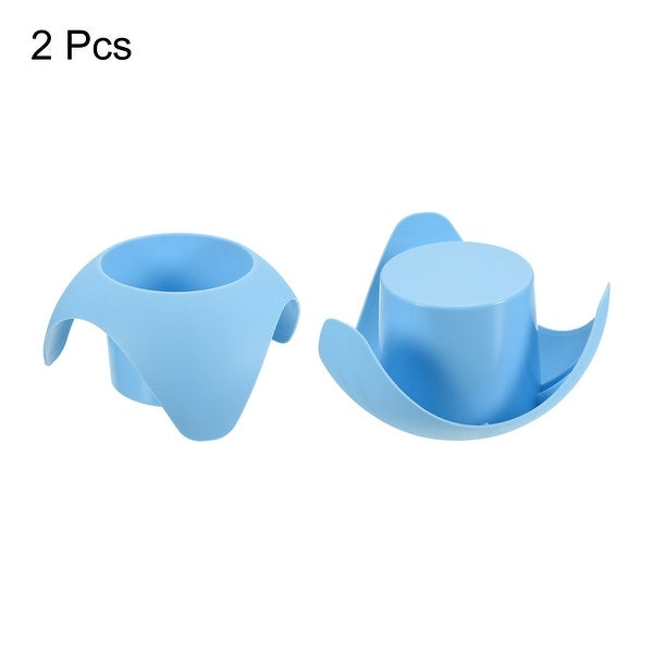 2pcs Beach Sand Coasters， Drink Cup Holder Beach Vacation Accessories， Sky Blue - Sky Blue