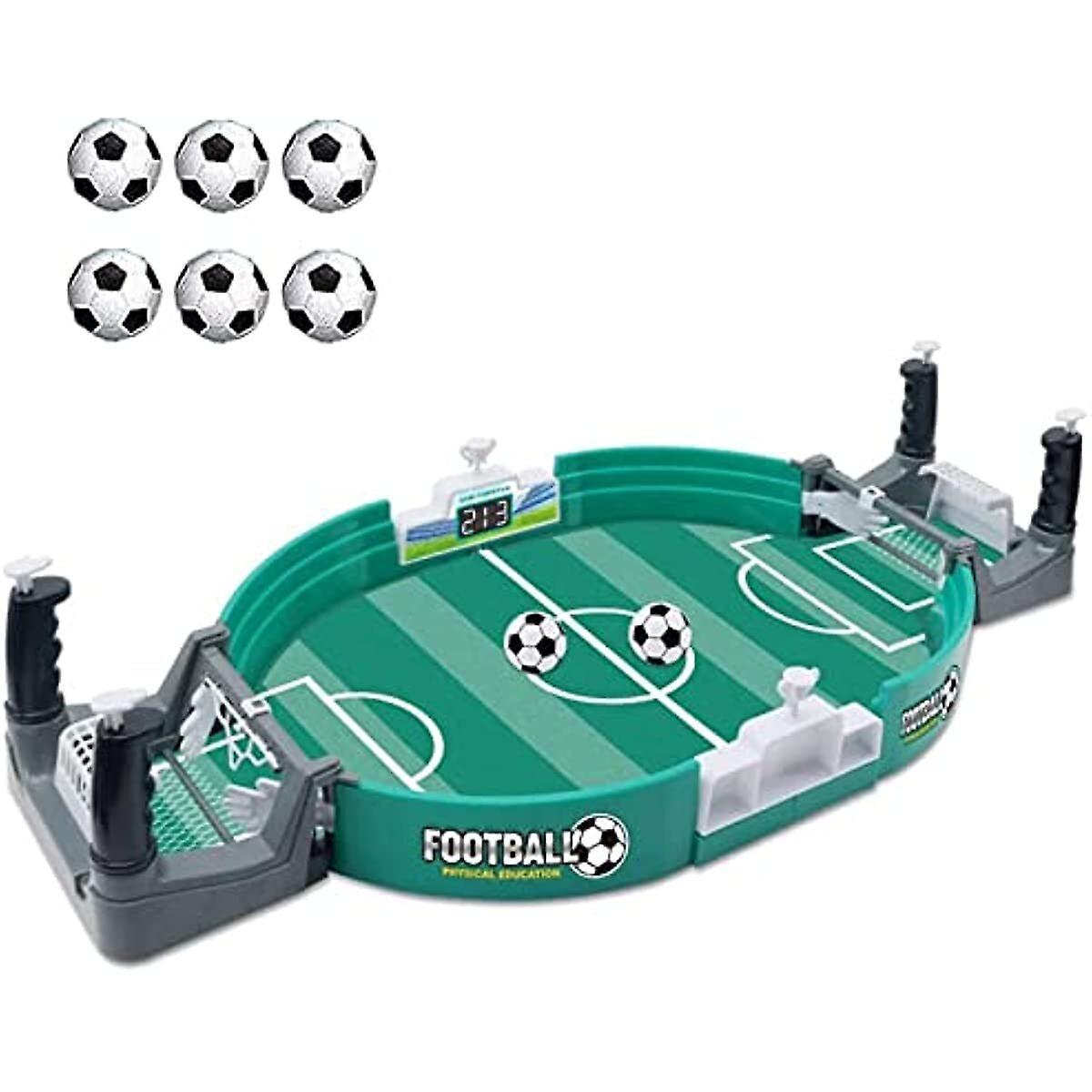 Football Table Interactive Game， Mini Table Soccer Game， Desktop Interactive Soccer Game Toy， 2-player Desktop Football Battle Table For Kids Adults(l