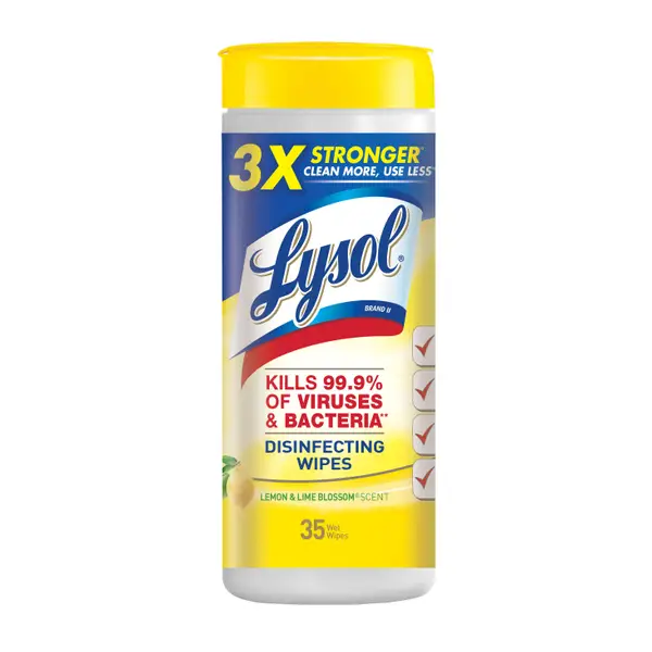 Lysol 35 Count Lemon Lime Disinfect Wipes