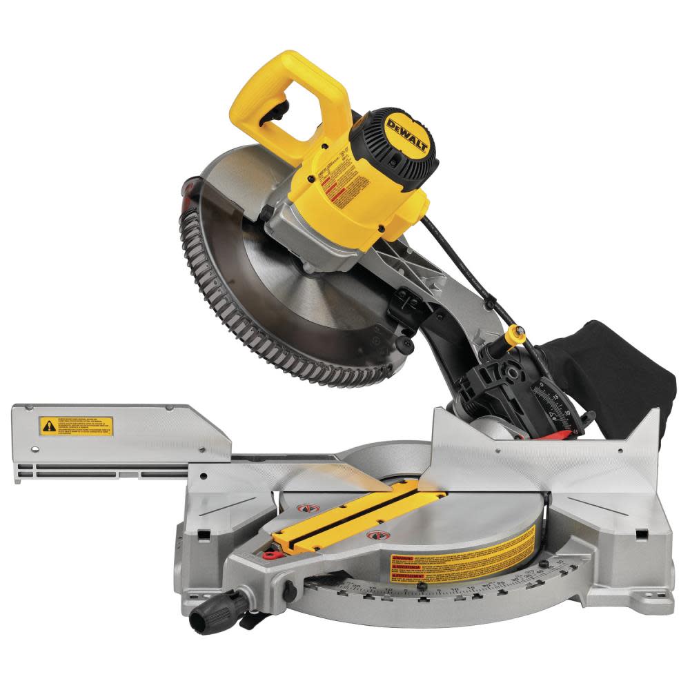 DEWALT 12 Compound Miter Saw 15 Amp Single Bevel with Heavy Duty Miter Saw Stand Bundle ;