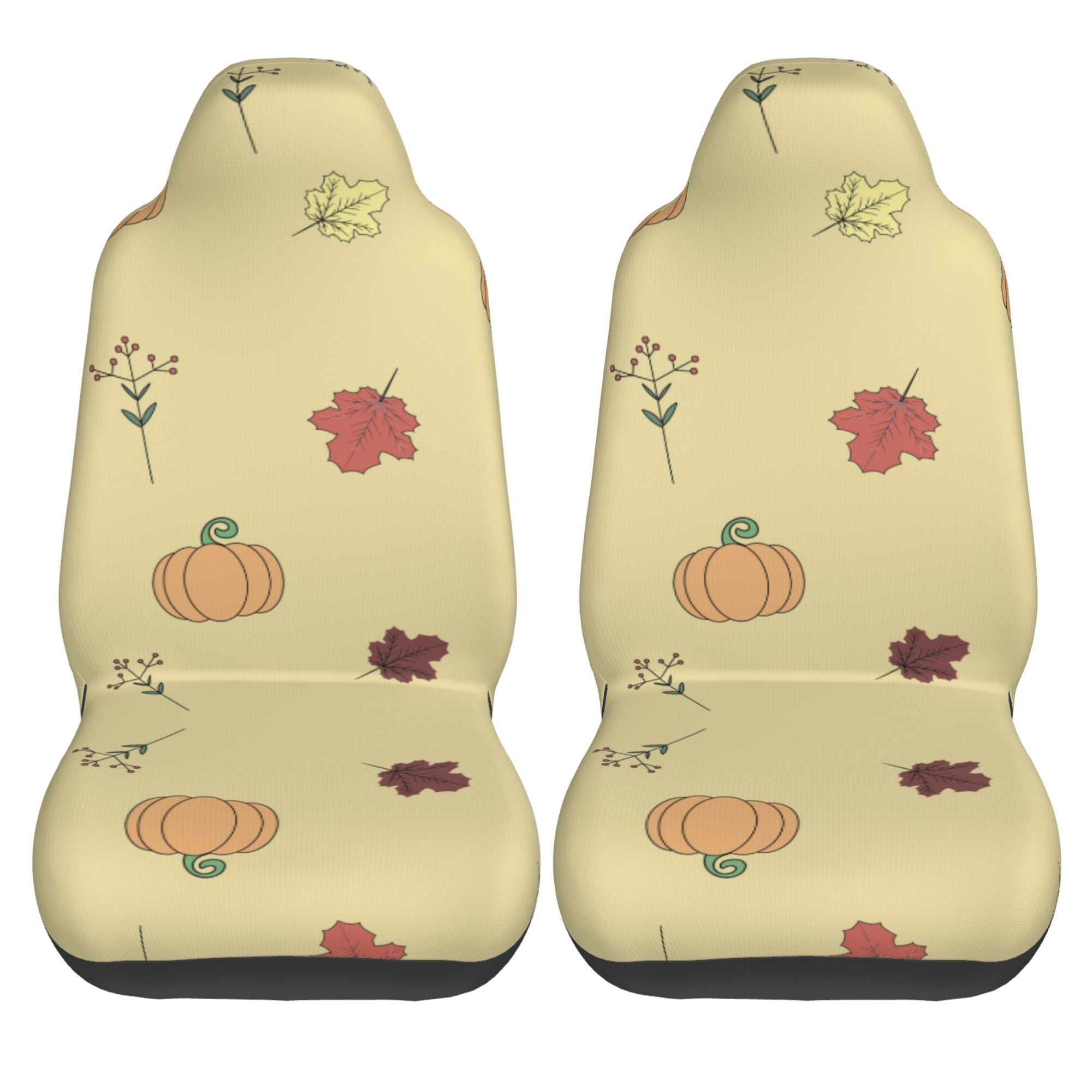 ZICANCN Car Seat Cover Halloween Fall Wallpaper Pattern Car Front Seat Covers Protectors ， Automotive Seat Covers for Cars Trucks Suv