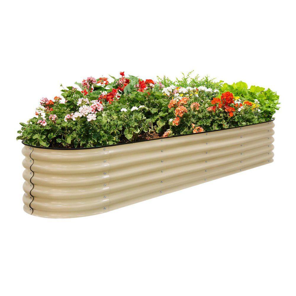 EAGLE PEAK 9-in-1 Metal Raised Garden Bed RB91-WHT-AZ