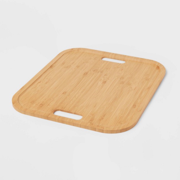 Bamboo Lid With Cutout Handles