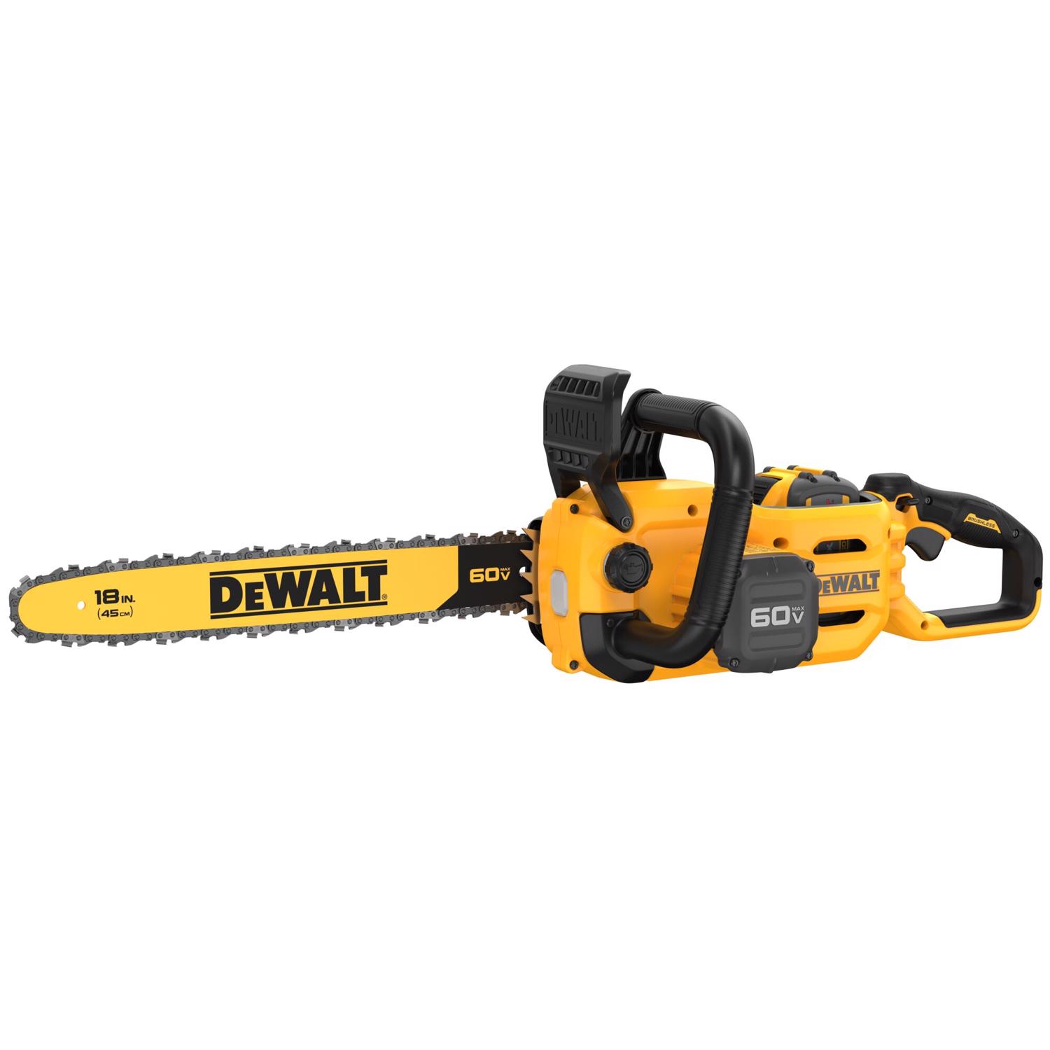 DW Flexvolt 18 in. 40.9 cc 60 V Battery Chainsaw Kit (Battery and Charger)