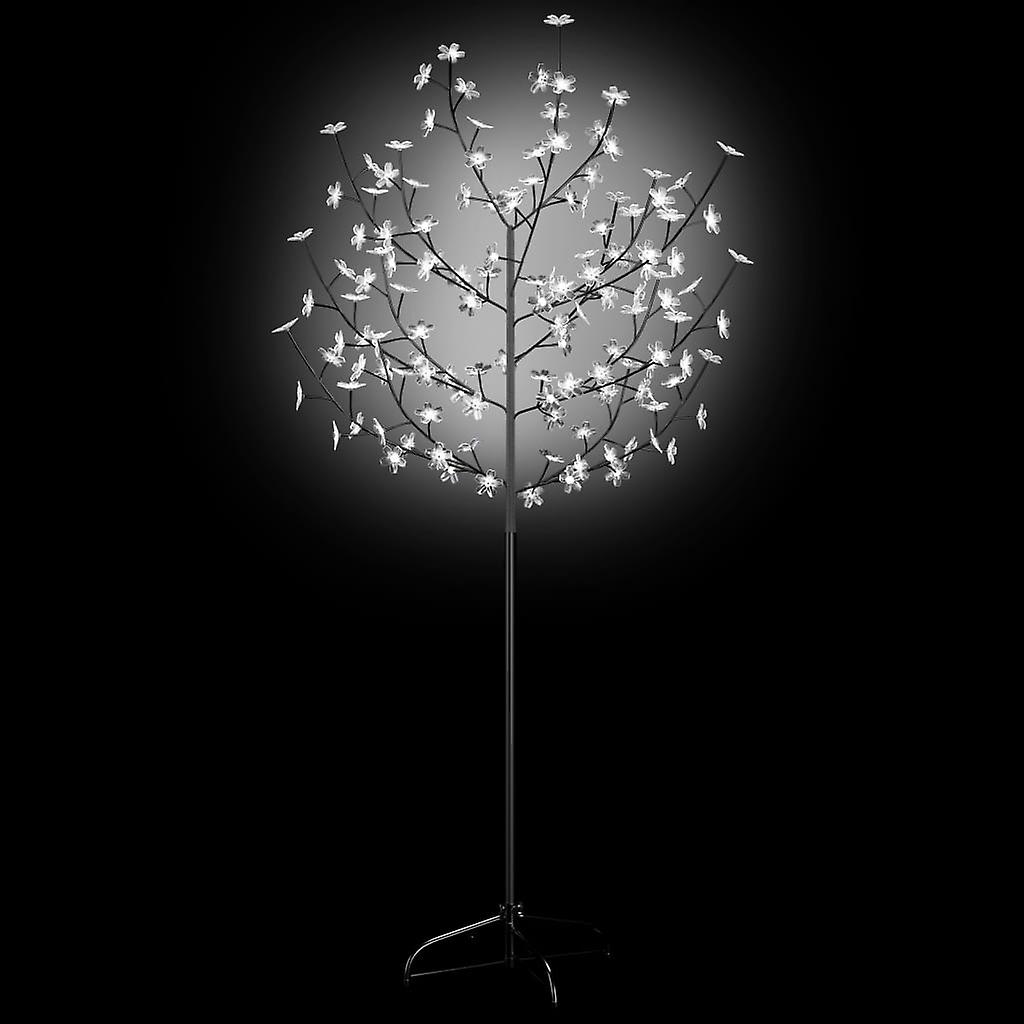 Vidaxl Christmas Tree 120 Leds Cold White Light Cherry Blossom 5 Ft