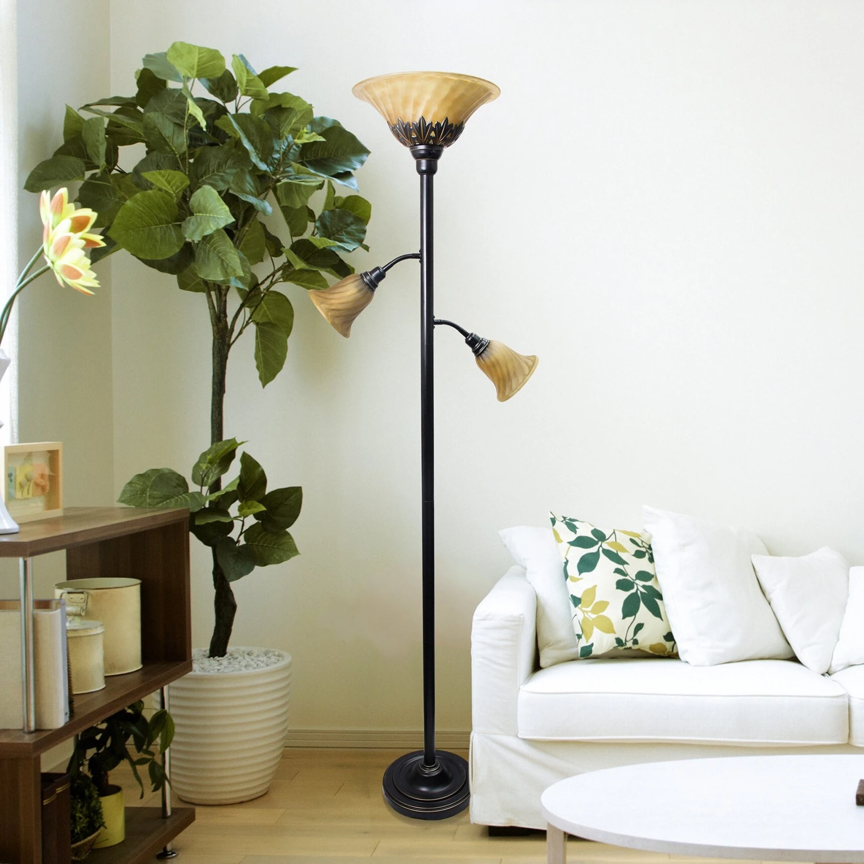 Copper Grove Armlin Bronze Iron 3-light Floor Lamp