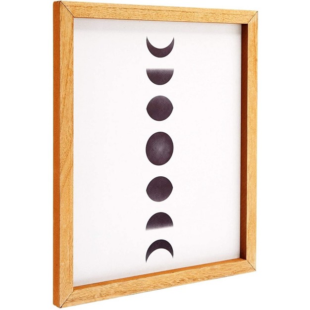 Juvale Moon Phases Home Wall D cor Modern Framed Art 10 X 11 8 Inches