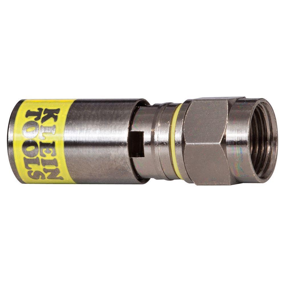 Klein Tools F Compression Connector RG6/6Q Pk10 VDV812606 from Klein Tools