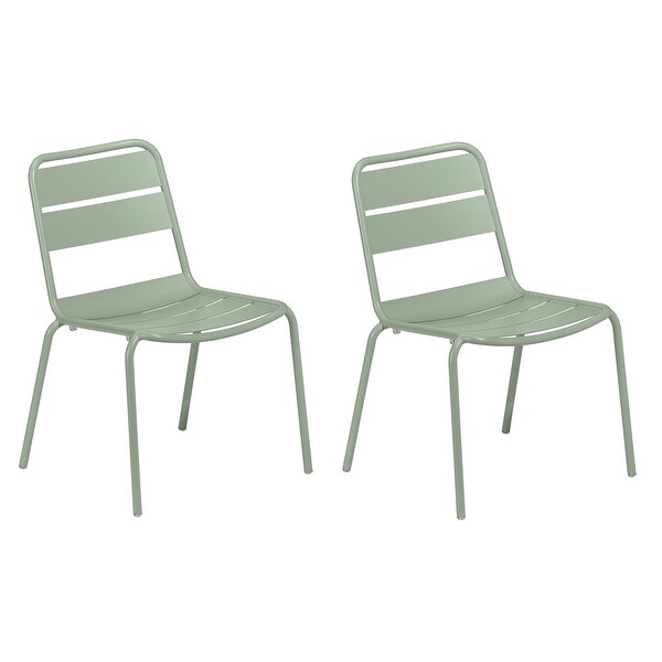 Oxford Garden Kapri 33inch Coated Aluminum Frame Side Chair