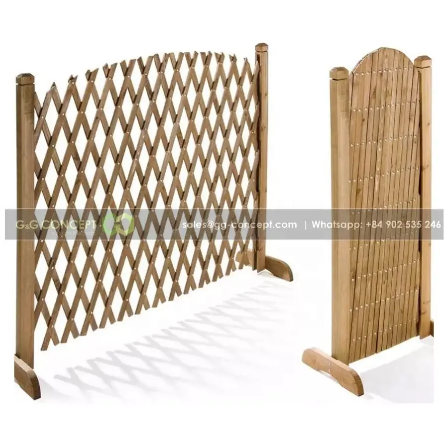 Home And Garden Extendable Acacia Wooden Fence Trellis Screen From Vietnam Is Stable/ High Quality Vietnam Export