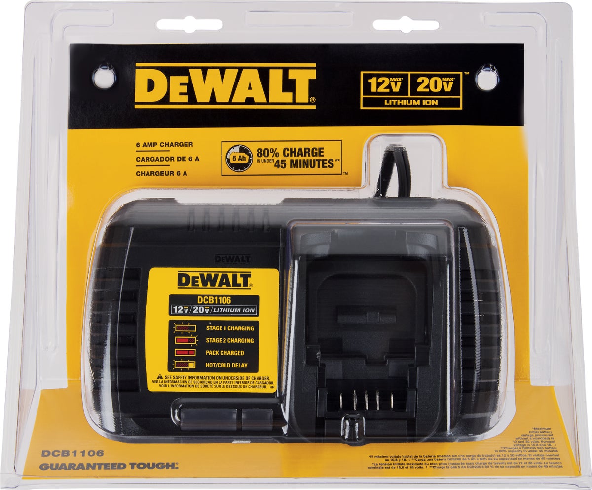 DW 12V-20V MAX Flexvolt Li-Ion Battery Charger