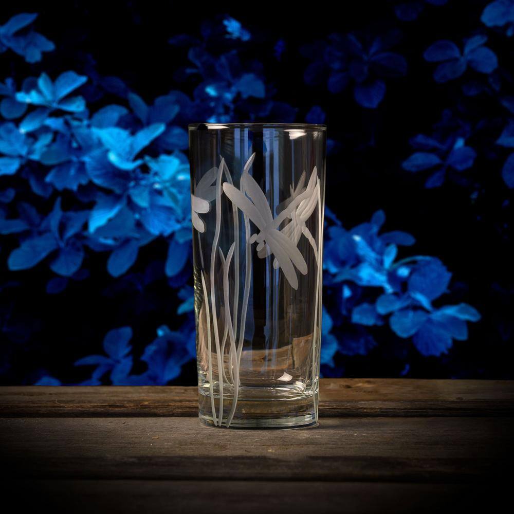 Rolf Glass Dragonfly 15 oz. Clear Highball Glass (Set of 4) 206011-S4