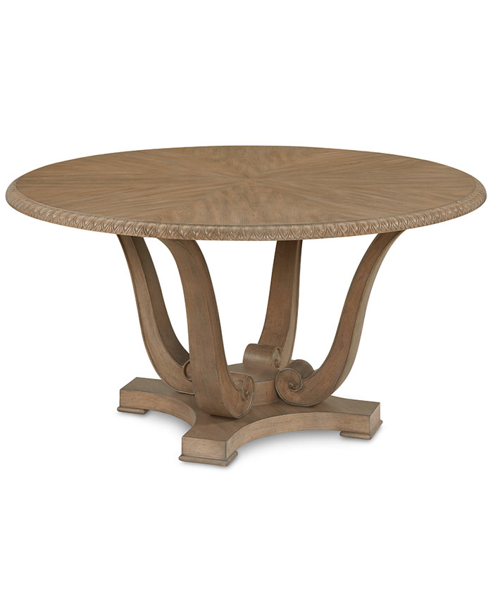 Trisha Yearwood Home Jasper County Stately Brown Round Dining Table