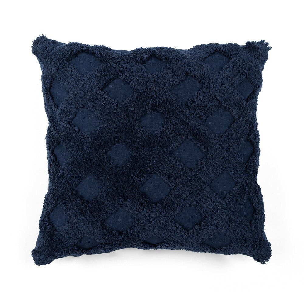 Lush Decor Tufted Diagonal Decorative Pillow Cover