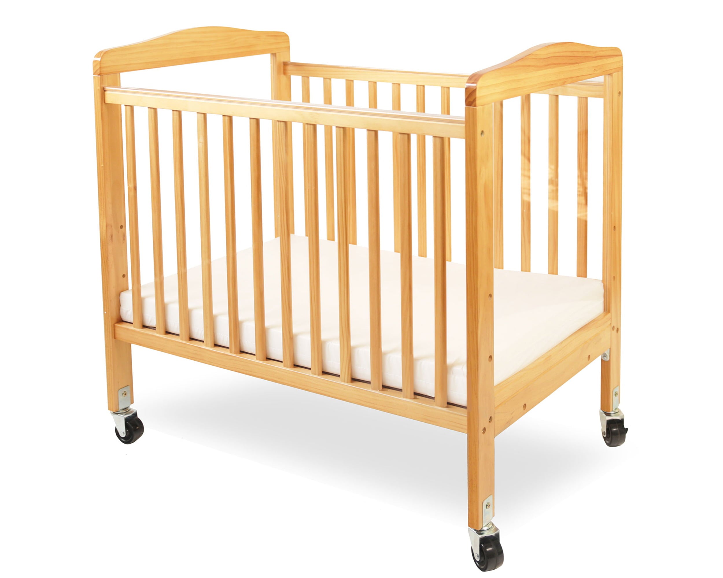 LA Baby Mini/Portable Non-folding Wooden Window Crib