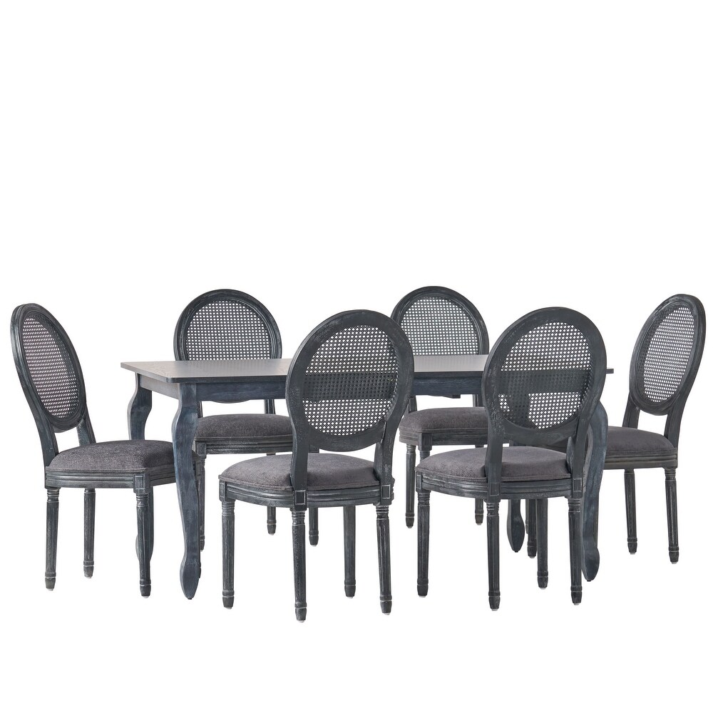 Alachua Upholstered Expandable 7 Piece Dining Set by Christopher Knight Home