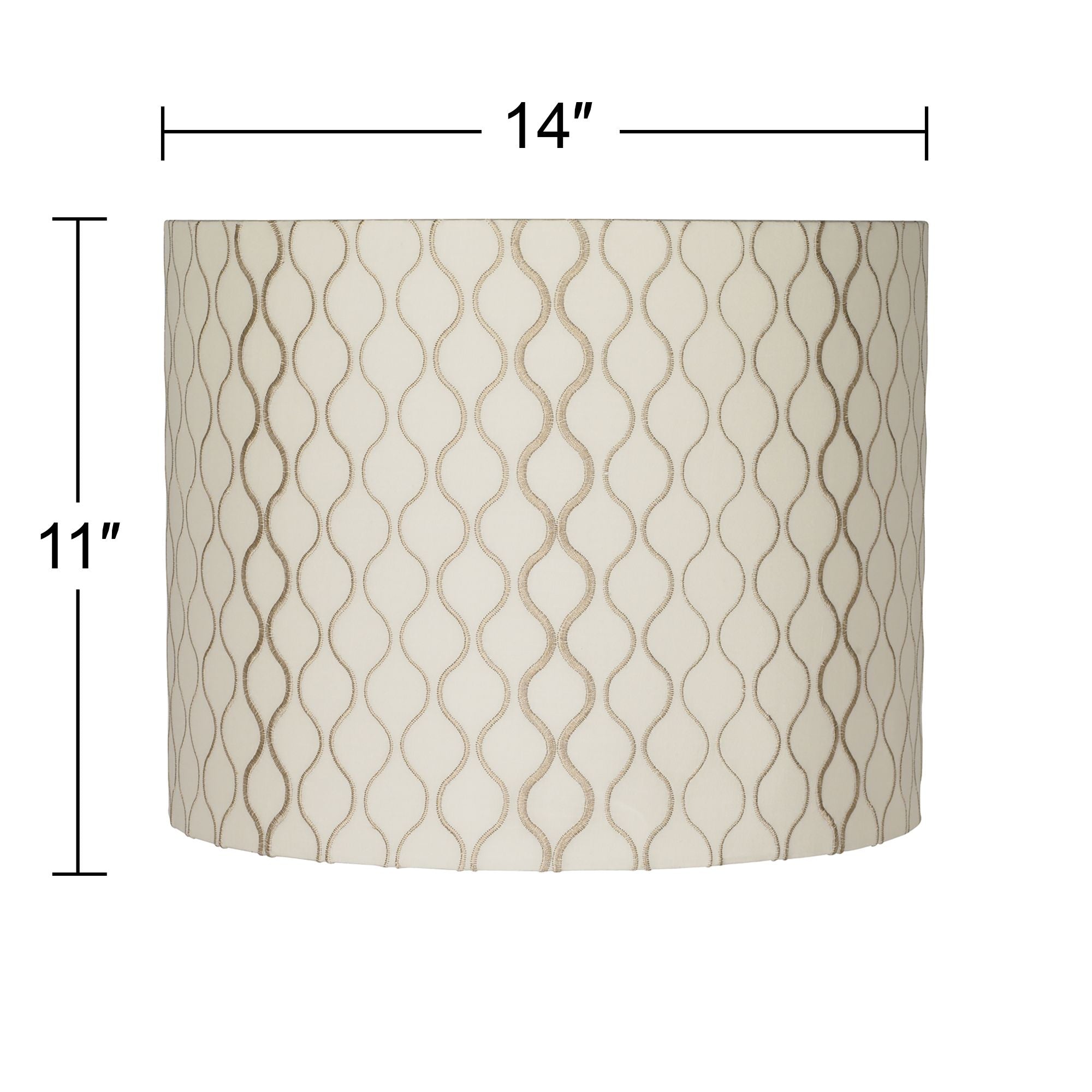 Springcrest Embroidered Hourglass Medium Lamp Shade 14