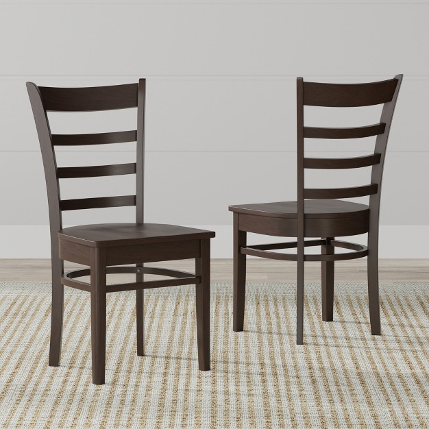 Wood Dining Table Slat Back Dining Chairs Dining Set 3 piece Or 5 piece Set