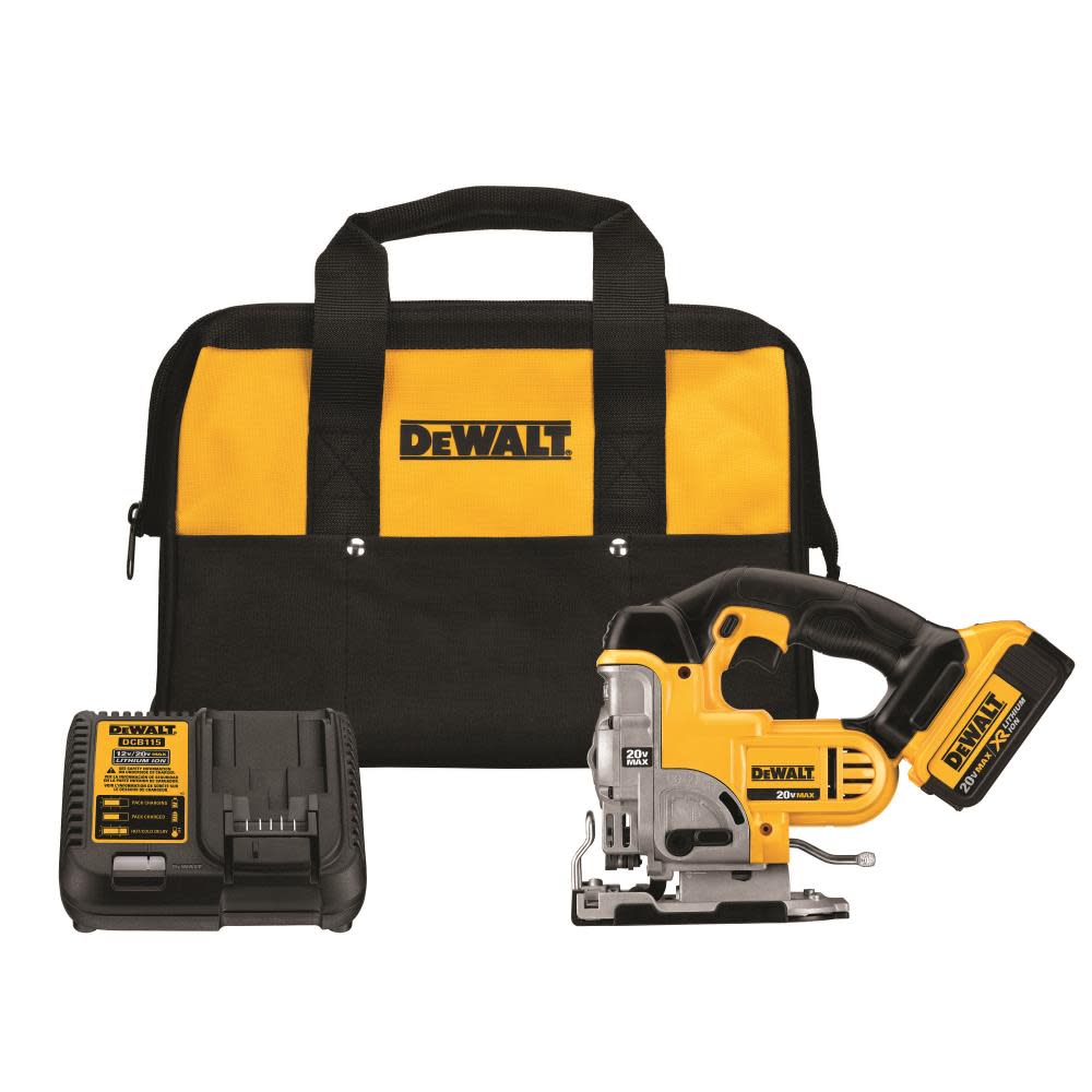 DEWALT 20 V MAX Lithium Ion Jig Saw Kit DCS331M1 from DEWALT