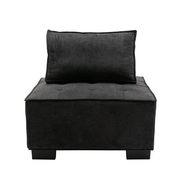 Poly fabric Square Living Room Ottoman Lazy Chair