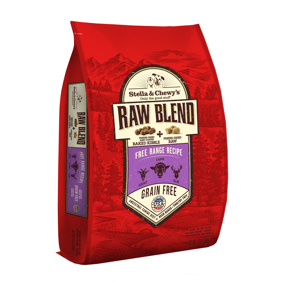 Stella  Chewys Raw Blend Free Range Dry Dog Food